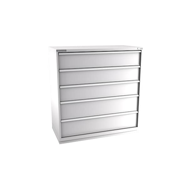 Champion Tool Storage Modular Drawer Cabinet, 5 Drawer, Light Gray, Steel, 56-1/2 in W x 28-1/2 in D x 59-1/2 in H D27000501ILCFTB-LG - main